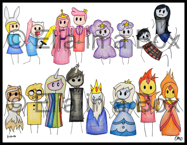 adventure time character PRINT preview MINI